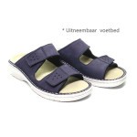 Slipper blauw nubuck 05801 Berkemann